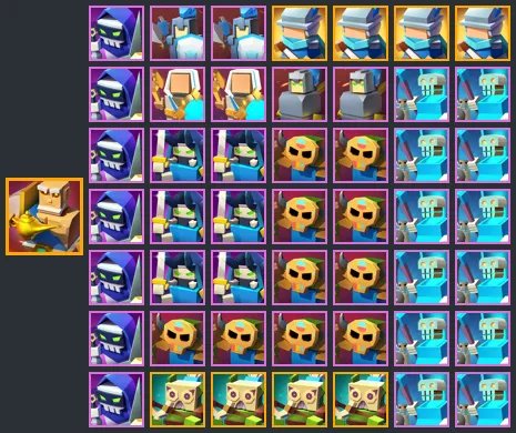 формация с Джином и некромантами, которые отвлекают на себя Королеву Пауков